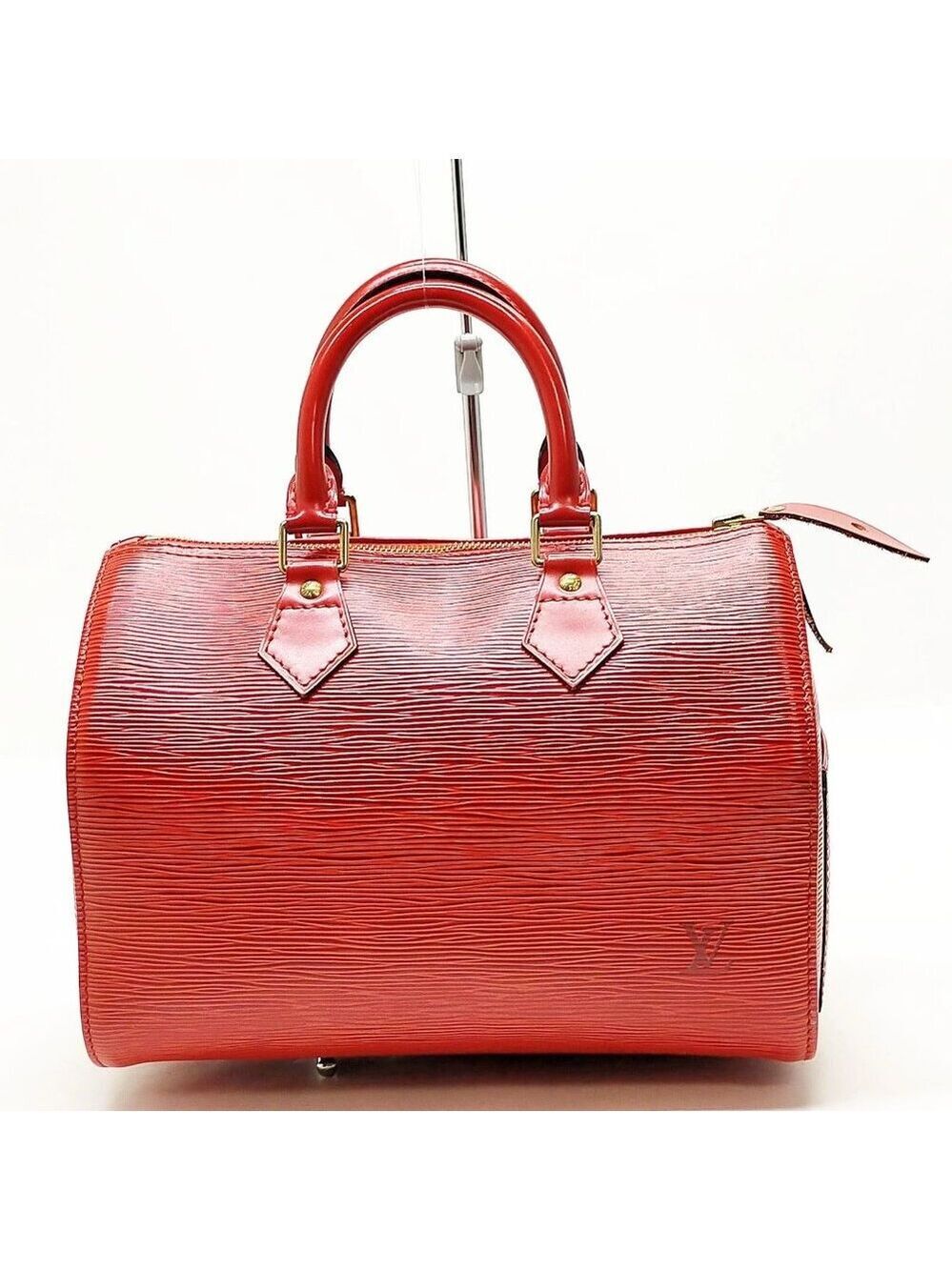 Louis Vuitton LV Hand Bag Speedy 25 Reds Epi 650-052625